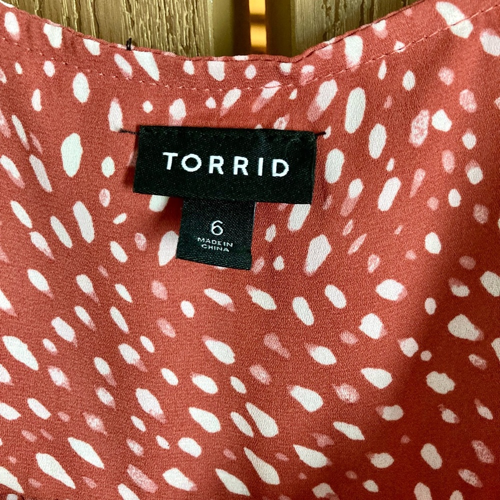 Women's Red Patterned Top - Picture 2 of 2